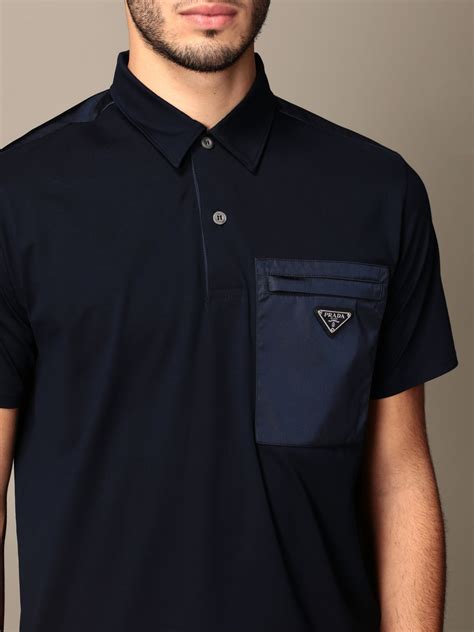 prada polo zwart|prada t-shirts for men.